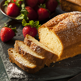 french yogurt cake with orange marmalade glaze