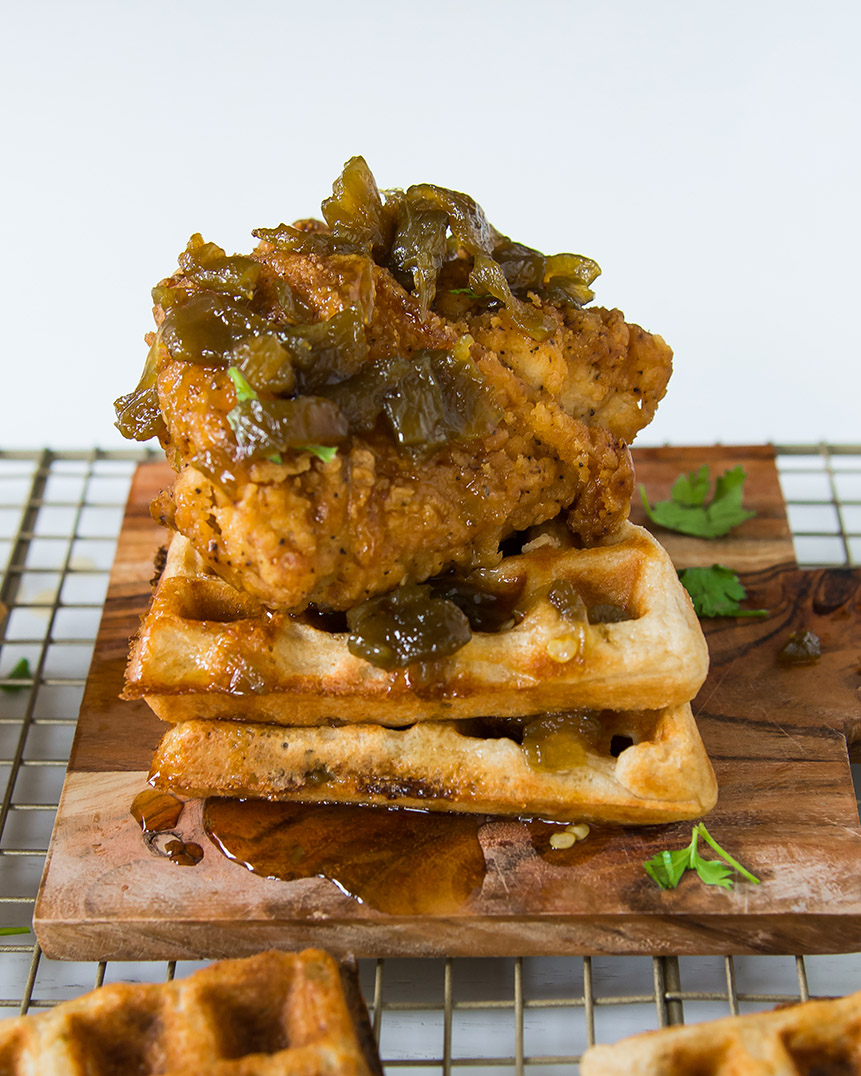 Hatch Chile Chicken and Waffles 3 (1 of 1)